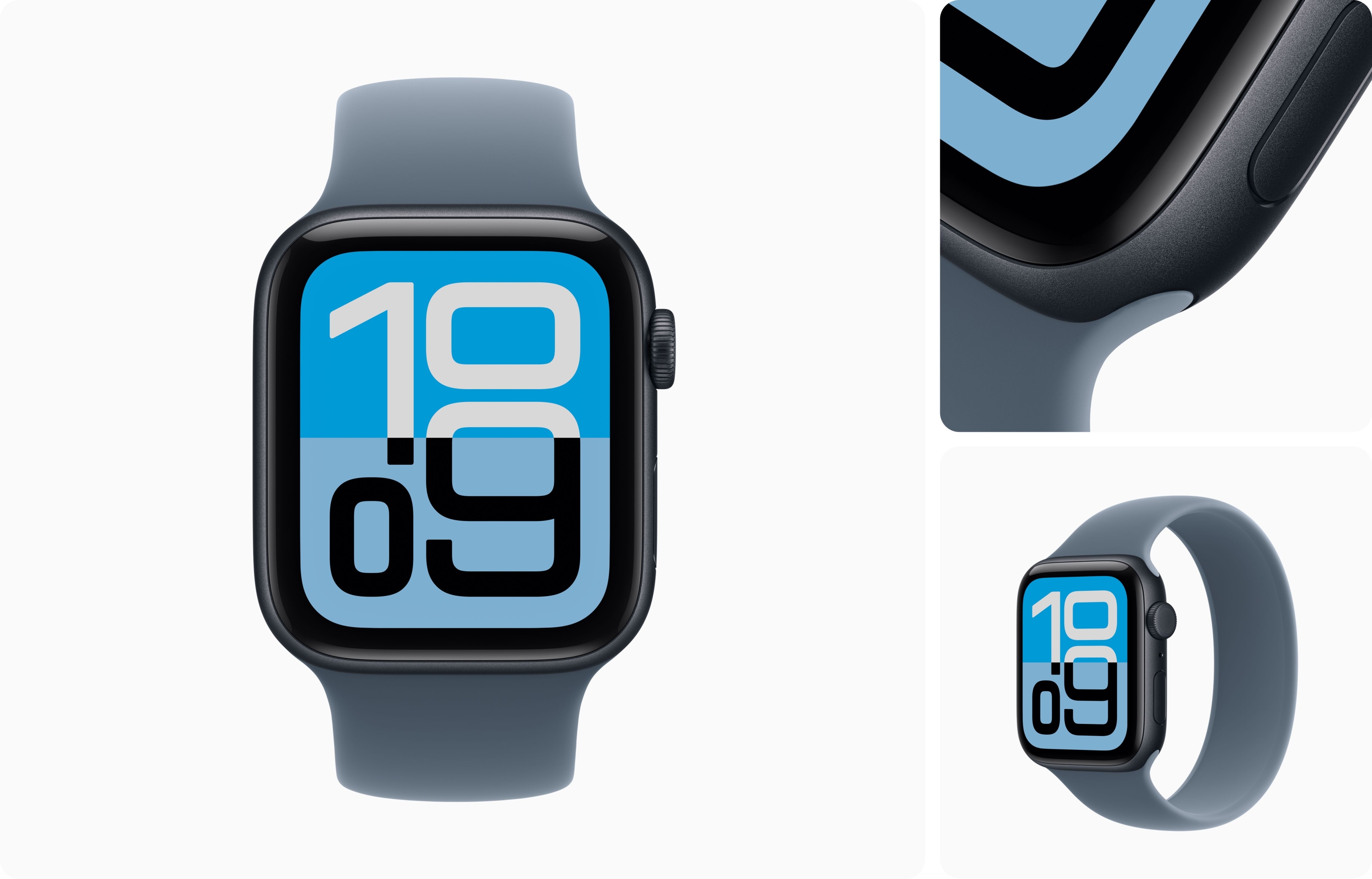  نمای پشت Apple Watch SE 3 44mm و سنسورهای سلامتی 